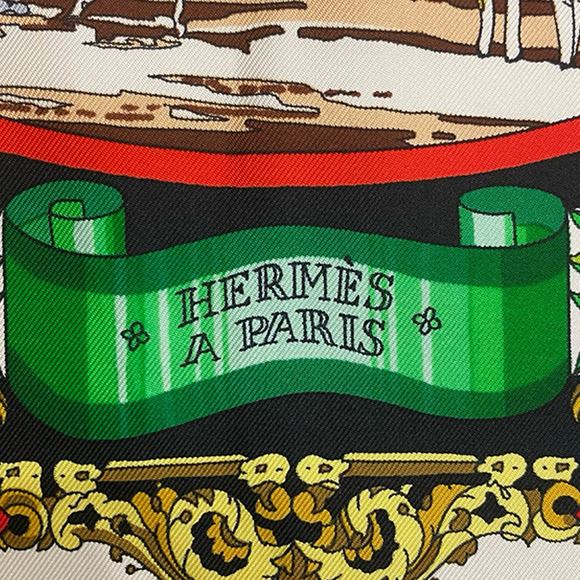 Pre-Loved Hermes L Entente Cordiale Silk Scarf 90 - Picture 3 of 5